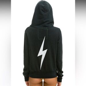New! Aviator Nation Zip Bolt Hoodie